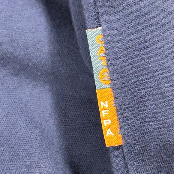 RASCO‎ FR Flame Resistant Khaki Navy Henley Long Sleeve Shirt 2XL READ - Picture 7 of 14